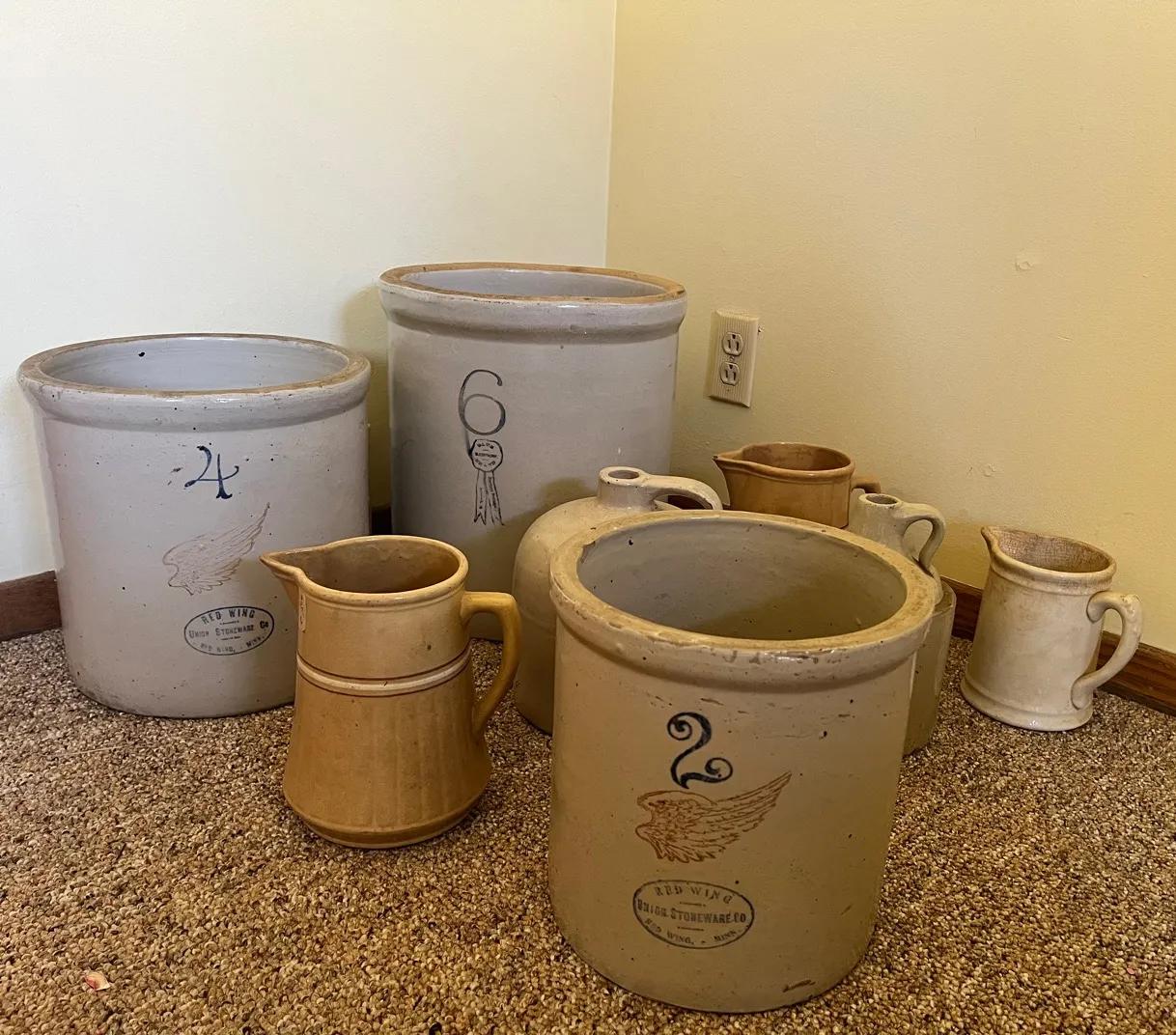 Antique Red Wing Crocks