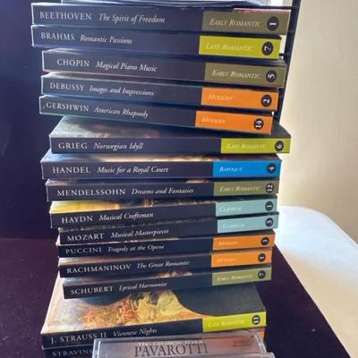 Lot 159: Classical and Inspirational Music CD Collection – Beethoven to Pavarotti