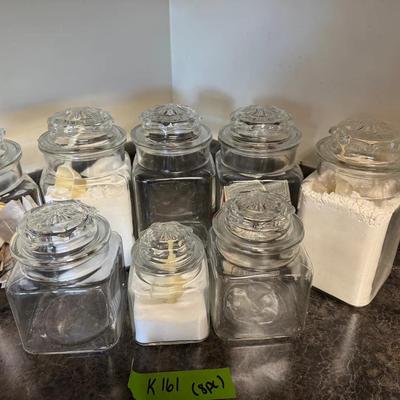 Lot 161:  Eight Piece Cannister Set