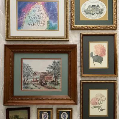 Lot 323: Cottagecore Vintage Prints