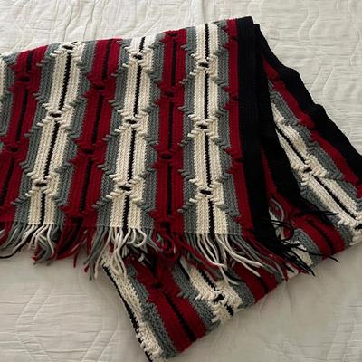 Lot 334: Lot of Handmade Crochet Afghans – 5 Assorted Patterns & Colors