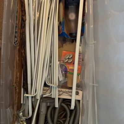 Lot 319: Mystery Under The Bed Box - Curtain Rods And More