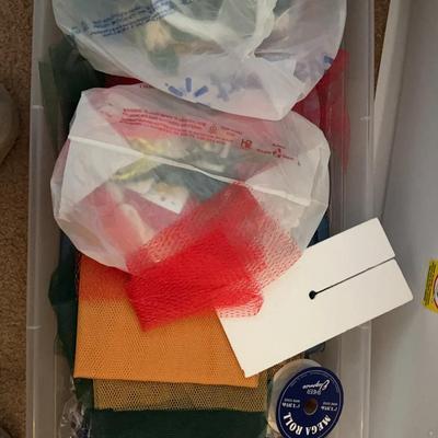 Lot 322: Mystery Bin Of Sewing And Craft Supplies