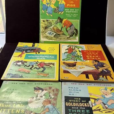 Lot 114:  Five "See and Say Storybooks"