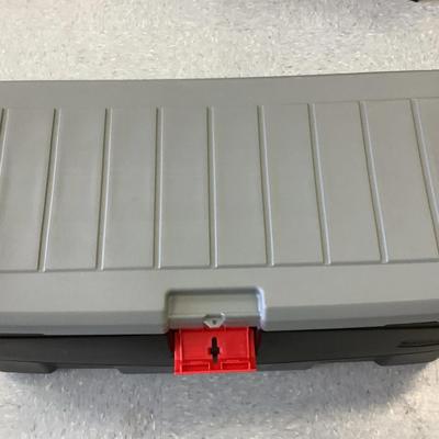 Black/Grey Rubbermaid Storage Trunk