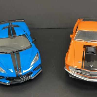 Corvette and Mustang Model Cars