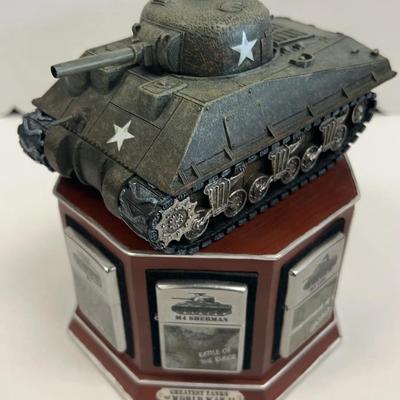 Zippo Lighter Display - Greatest Tanks Of WWII