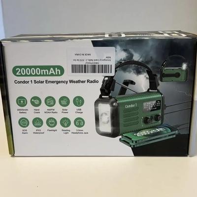 Condor 1 Solar Emergency Weather Radio