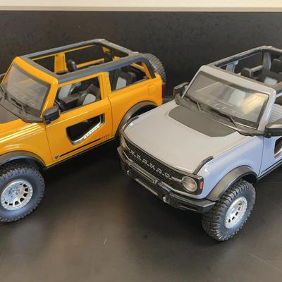 Pair Of Ford Bronco Diecast Cars