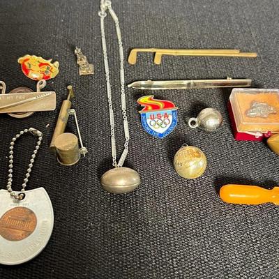 Antique vtg sports charms