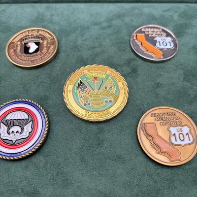 US Military Veteran Challenge Coins Lot 3