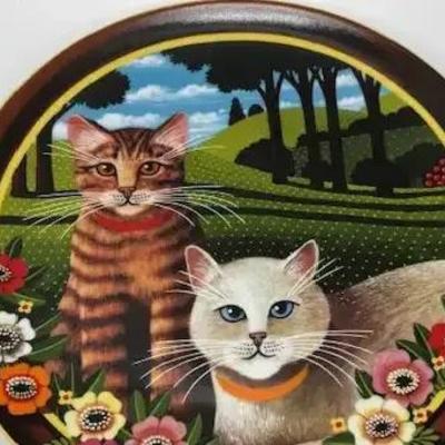 Anna Perenna Collectors Plate - Peaches and Cream