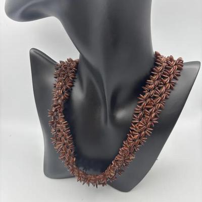 Apple Seed Necklace Long Strand