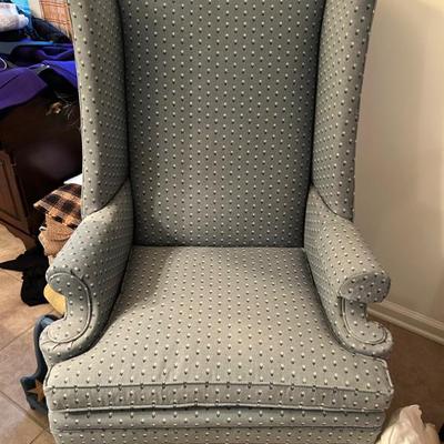 Sale Photo Thumbnail #16: Light blue armchair - $40 or best offer.