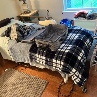 Sale Photo Thumbnail #18: Twin size hospital bed.  50.00 or BO