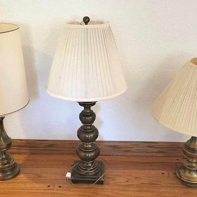 Stiffel Brass Table Lamps (D)
