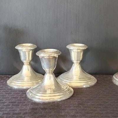 Sterling Candlestick Holders (K)