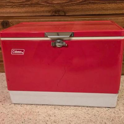 Red Coleman Cooler (B)