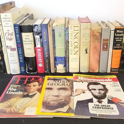 Books on Lincoln & Bookends (BR3)