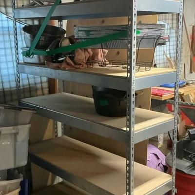 Metal Shelving Rack w/ Composite Shelves
