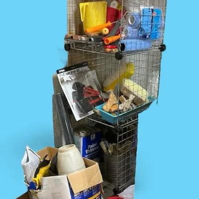 Painting Tools, Supplies, Wire Shelving, & More