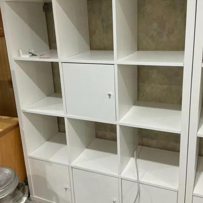 Ikea Kallax White Shelving Unit (B19)