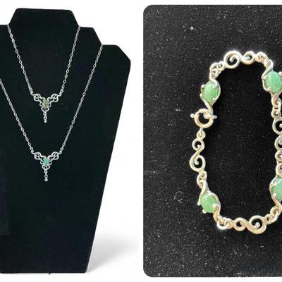 Maryland Renaissance Festival Crafted Sterling Necklaces & Bracelet 