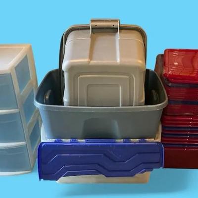 Plastic Storage Bins & Drawers