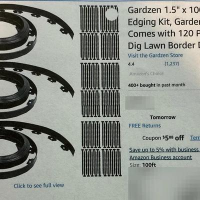 Gardzen Landscape Edging Kits Lot of 2 200ft Total
