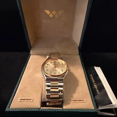 Vintage Waltham XC08 Men's Goldtone/Silvertone Quartz Watch
