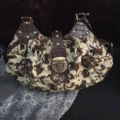Sharif Brocade/Leather Hobo + Cloth Tote/Dust Cover