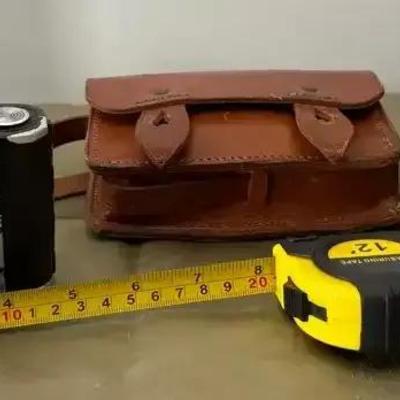 2 Vintage Cameras w/Leather Case