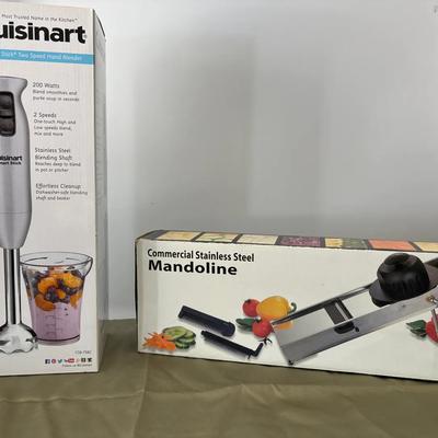 Cuisinart Hand Blender + Commercial Stainless Steel Mandoline