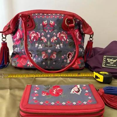 Sharif Legacy Embroidered Satchel and Clutch