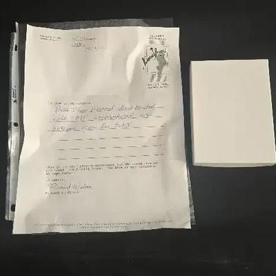 Authenticated Bette Davis personal handkerchief