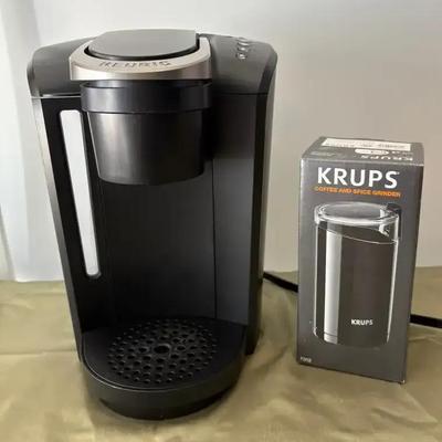Keurig K-Select Single Serve Coffee Maker + Krups Coffee and Spice Grinder