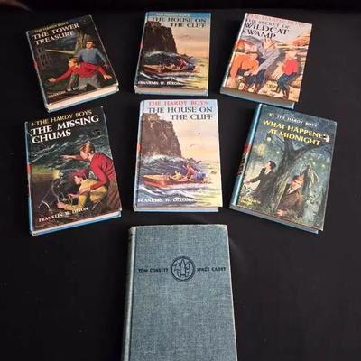 Lot of Vintage Hardy Boys + Tom Corbett Space Cadet Books