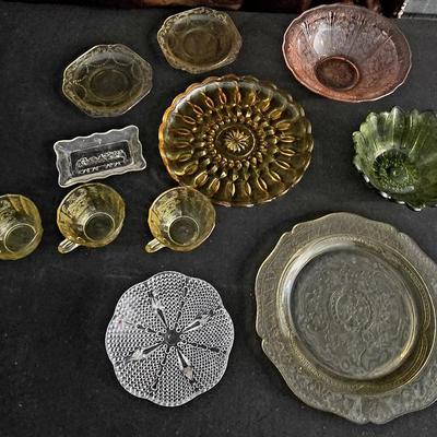 Collection of Depression-Era Glassware