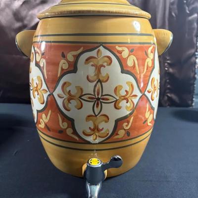 Tuscan Countryside Sienna Ceramic Beverage Dispenser by Artimino