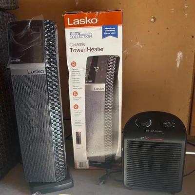 Two Electric Space Heaters