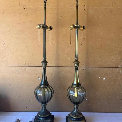 Hollywood Regency-Style Pair of Lamps