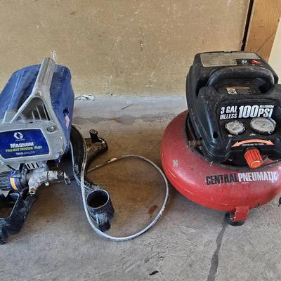 Air Compressor & Paint Sprayer 