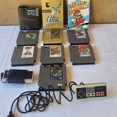 Vintage Nintendo NES Game Lot w/ Boxes – Zelda II Gold Cartridge + Mario 2 + TMNT & More