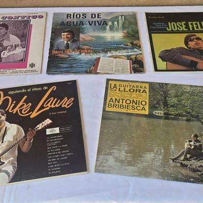 Vintage Latin Music Vinyl Lot – Bolero / Ranchera / Guitar (5 Records)