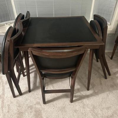 Vintage Stakmore gaming table & chairs