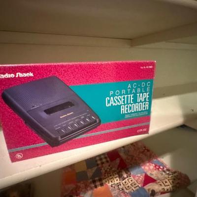 Radio Shack AC-DC portable cassette tape recorder