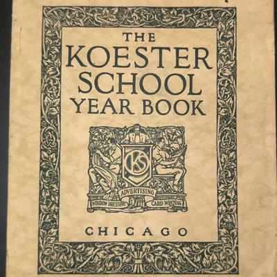 The Koester School Year Book – Chicago Advertising & Window Display Trade School (c.1910s–1920s) 
