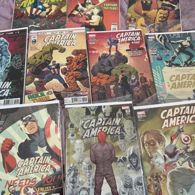 Marvel Captain America Comic Lot – Legacy (2017–2019) Issues #695–704 + Extras (Hope of the Brave, O