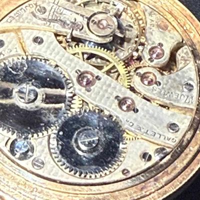 Antique Gallet & Co. 17-Jewel Pocket Watch – Engraved Gold Case, Swiss Craftsmanship