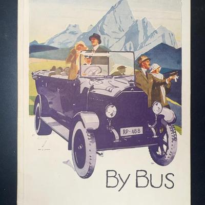 Ephemera Beautiful Bavaria by Bus: With Map of Mail Autobus Routes in Bavaria 